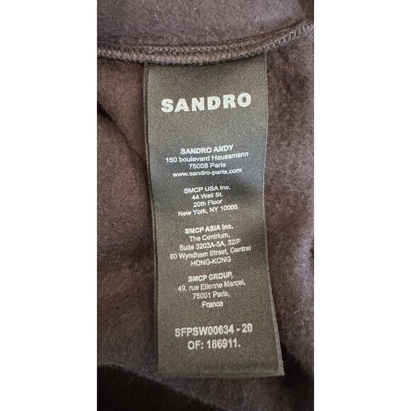 NWT Sandro Lova Embellished Cutout Sweatshirt Size 0 - Picture 8 of 13